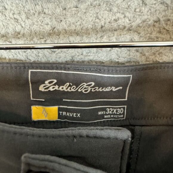 Eddie Bauer Travex Pants Men's 32x28 Grey Nylon Outdoor Hiking Stretch - Picture 7 of 8
